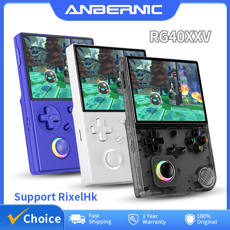 Gaming Console For Sale - ANBERNIC-consola de juegos portátil RG40XXV, pantalla