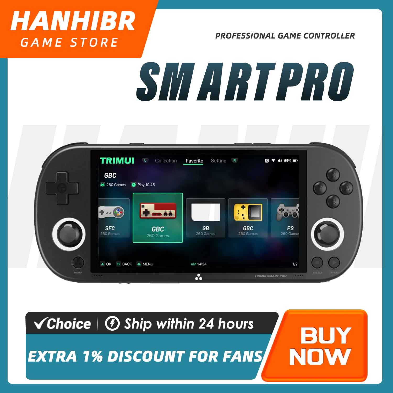 Gaming Console All In One - Consola de Juegos Portátil TRIMUI SMART