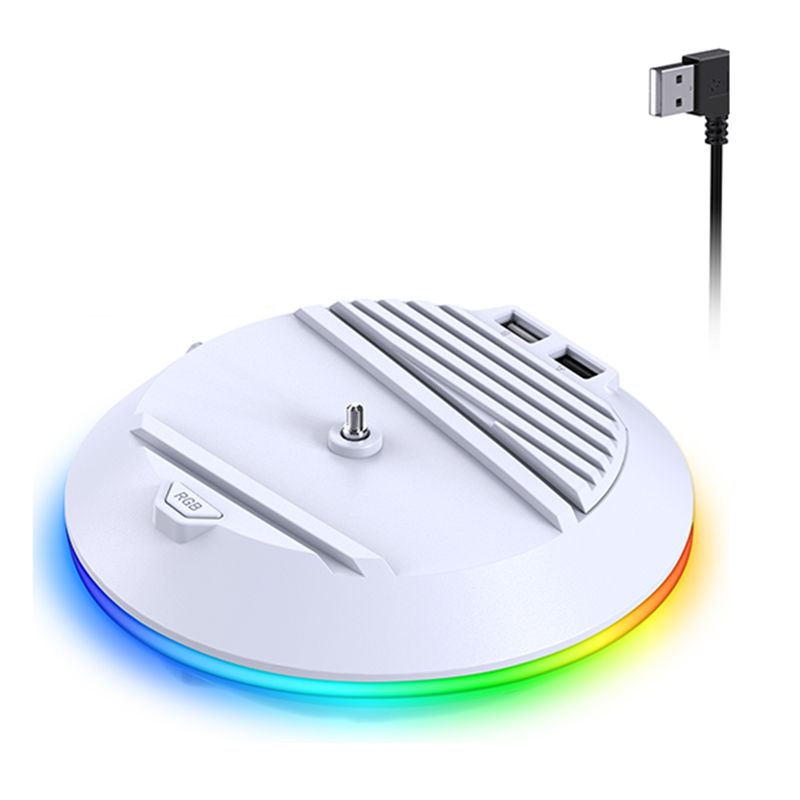 Gaming Console Holder - Soporte vertical AED7 con luz RGB