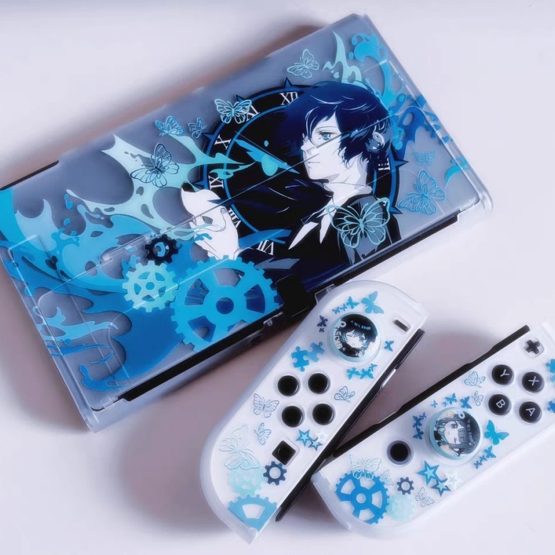 Gaming Console Nintendo Switch - Funda Protectora Rígida Semitransparente con Diseño