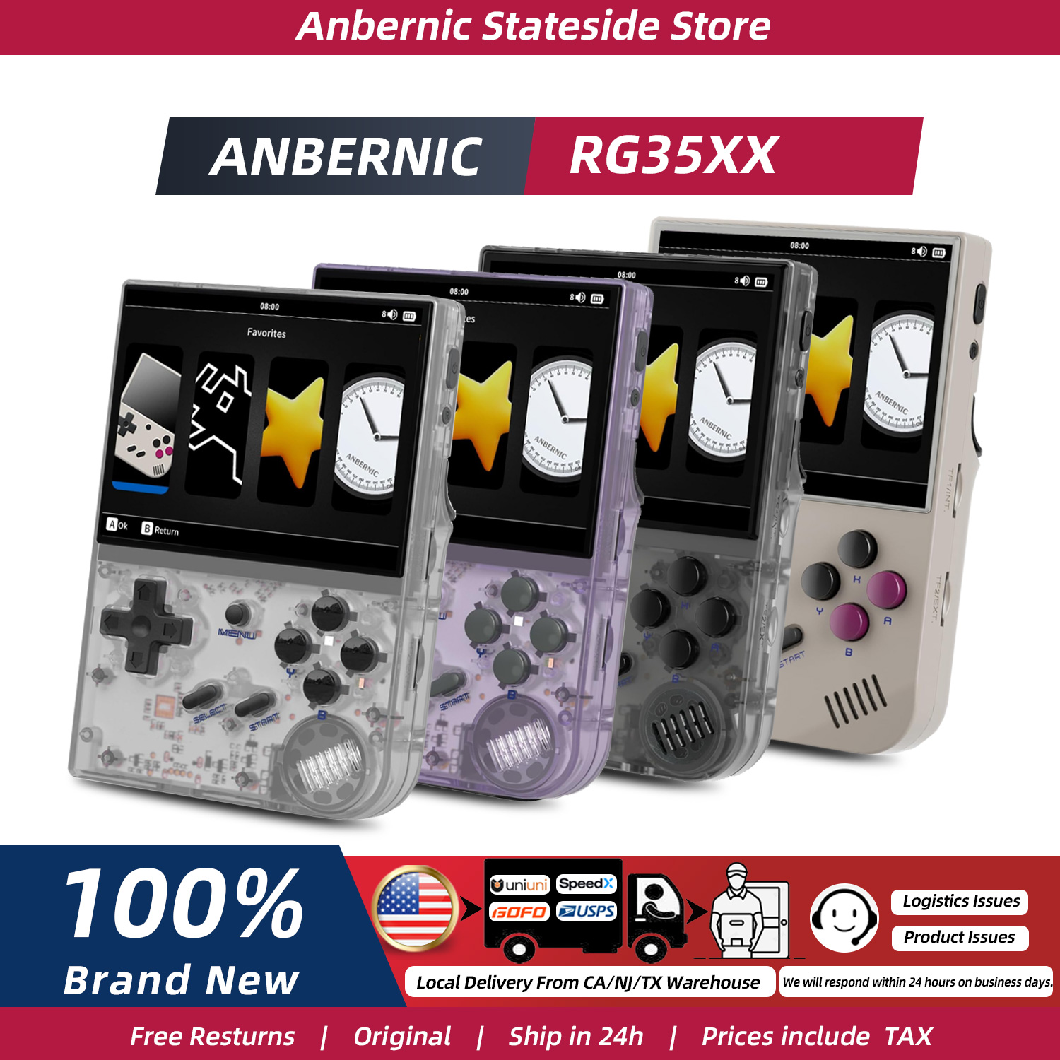 Gaming Console Under 5000 - Consola de juegos portátil ANBERNIC RG35XX,