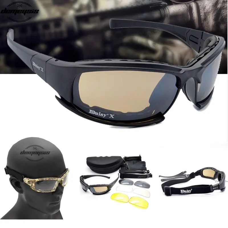 Daisy-gafas de sol tácticas pa - Gaming Glasses Uv reseña y precio