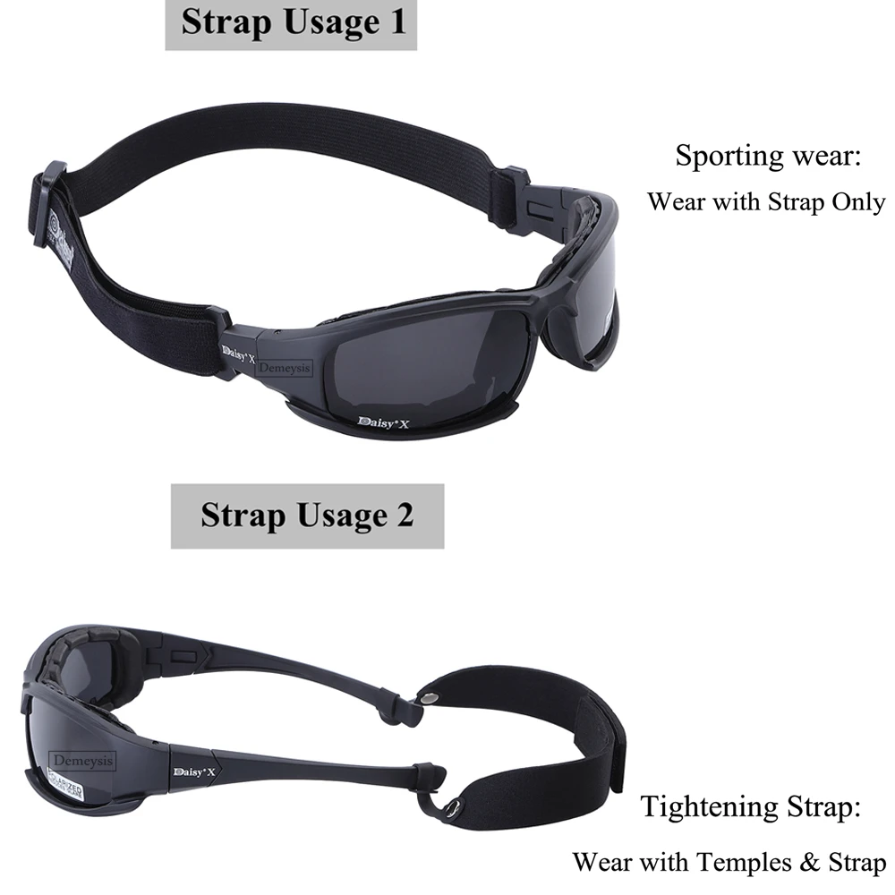 Daisy-gafas de sol tácticas pa - Gaming Glasses Uv reseña y precio