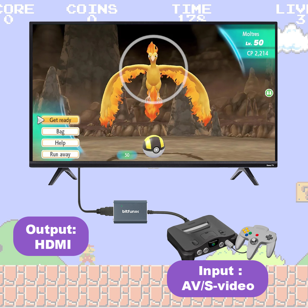Adaptador Bitfunx 720P Svideo/ - Gaming Console All In One reseña y precio
