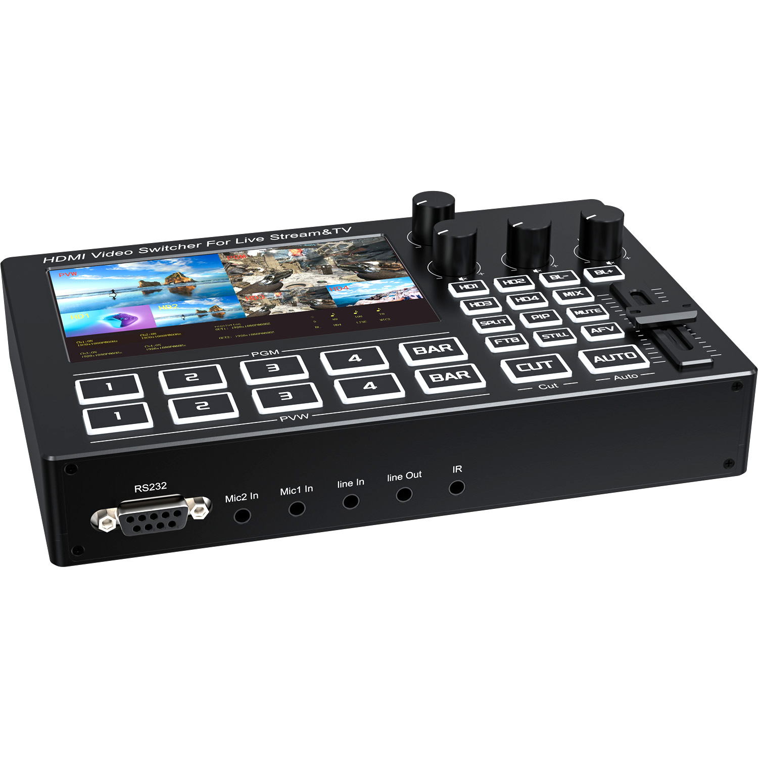Mezclador de Video HDMI de 4 C - Gaming Console All In One reseña y precio